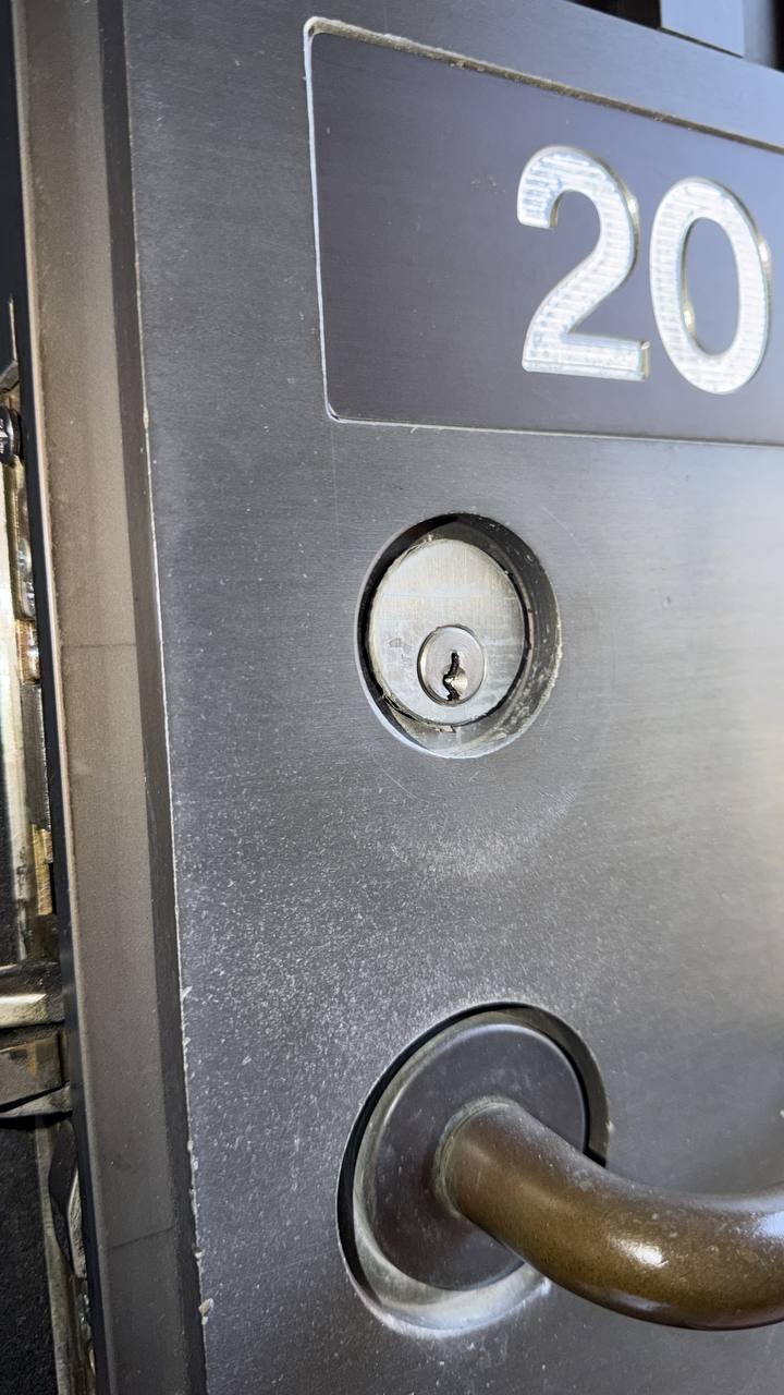 Before photo: Residential High Security Mortise Lock Installation in Etobicoke